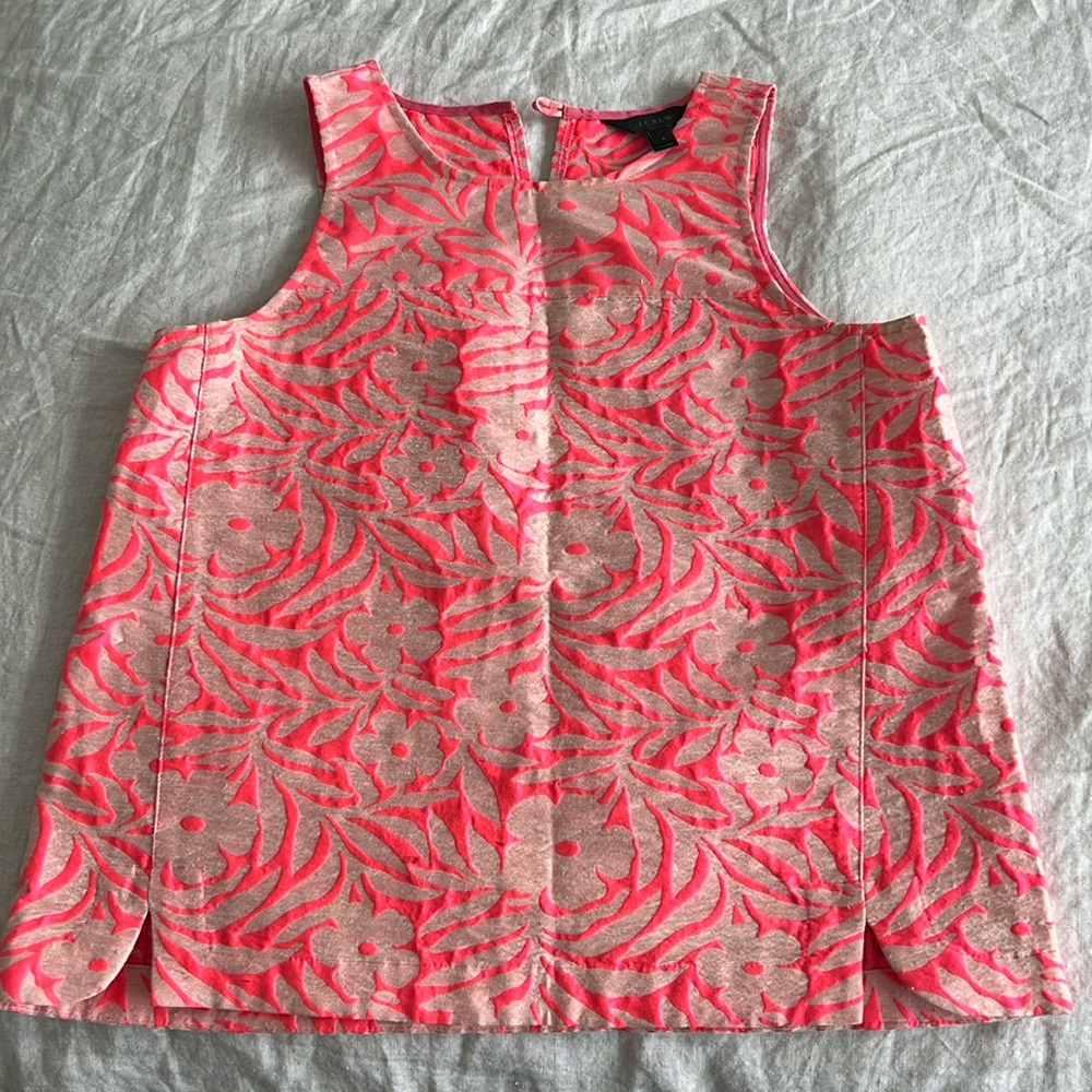 Pink / tan linen top